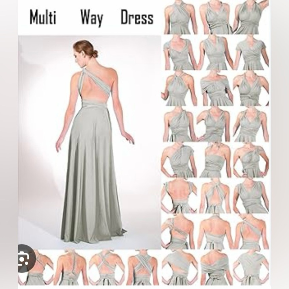 Convertible  Elegant Maxi Dress - Picture 6 of 11